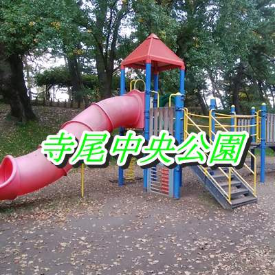 寺尾中央公園の滑り台のアップ