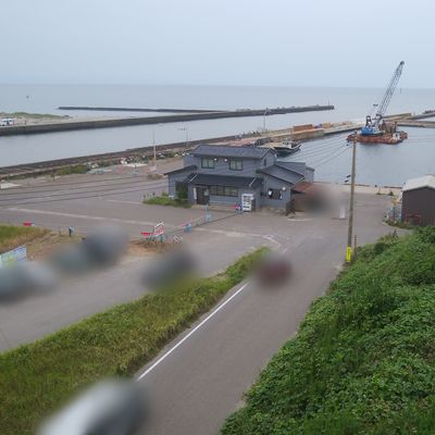 新川漁港の俯瞰図