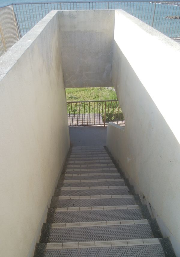 関分記念公園の展望台から下りる時の階段