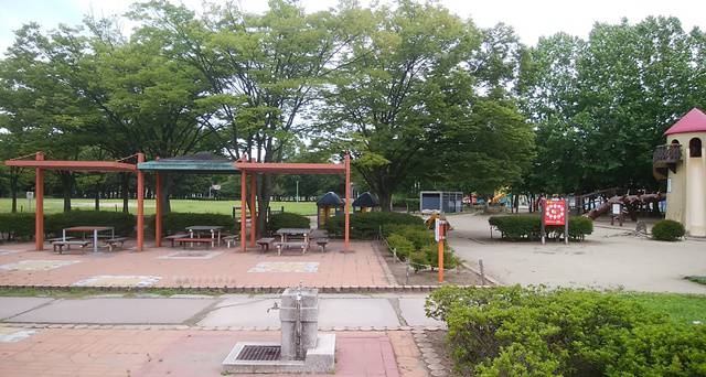 亀田公園のプレイエリアの入り口
