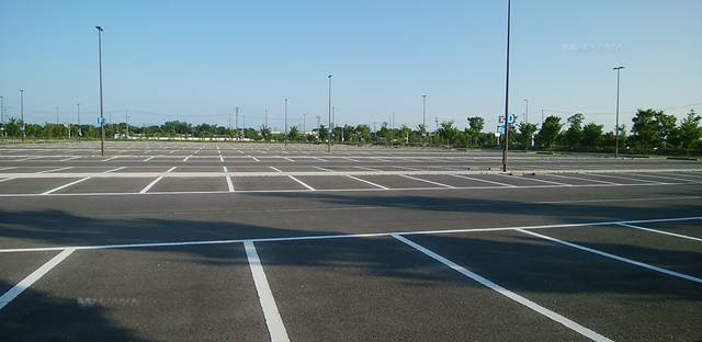 スポーツ公園の第3駐車場の全体像